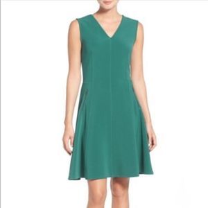 NWT Halogen zip pocket A line dress